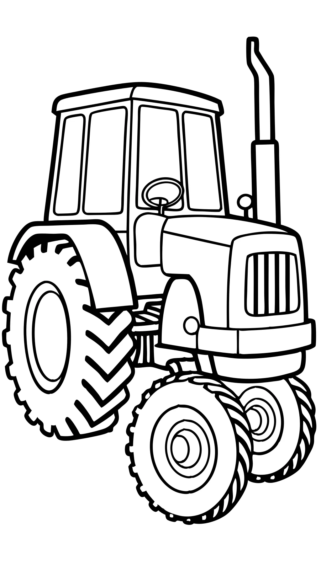 coloriages de tracteur imprimables